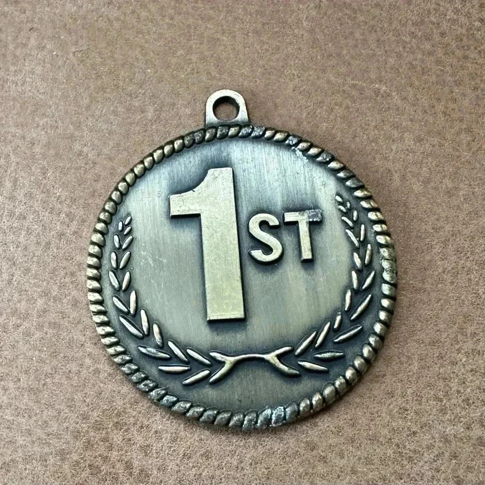 Bronze Gold Color First Place Medal